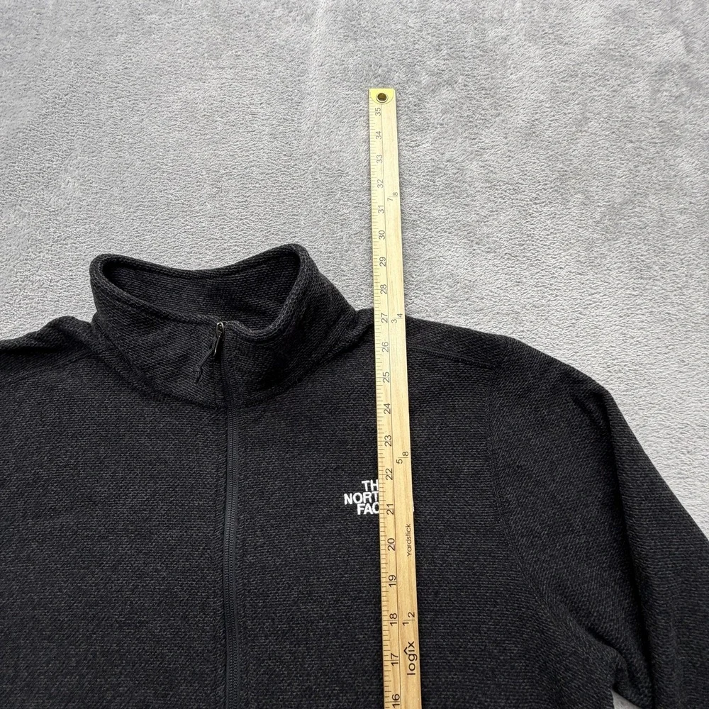 The North Face Sweatshirt‎ Mens L Gray Pullover 1/4 Zip Heavyweight Fleece